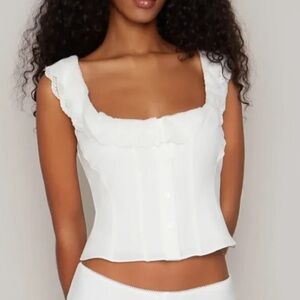 Guizio White Paloma Top